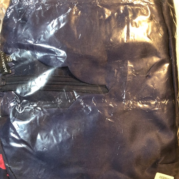 Scalloped neck navy flower long maxi dress - Picture 4 of 4